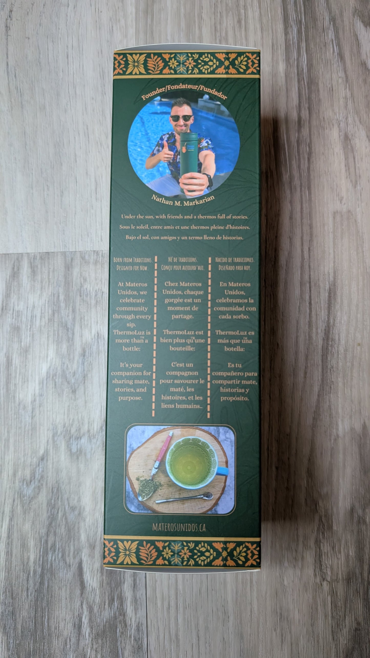 ThermoLuz™ - Smart LED Thermos for Mate & More