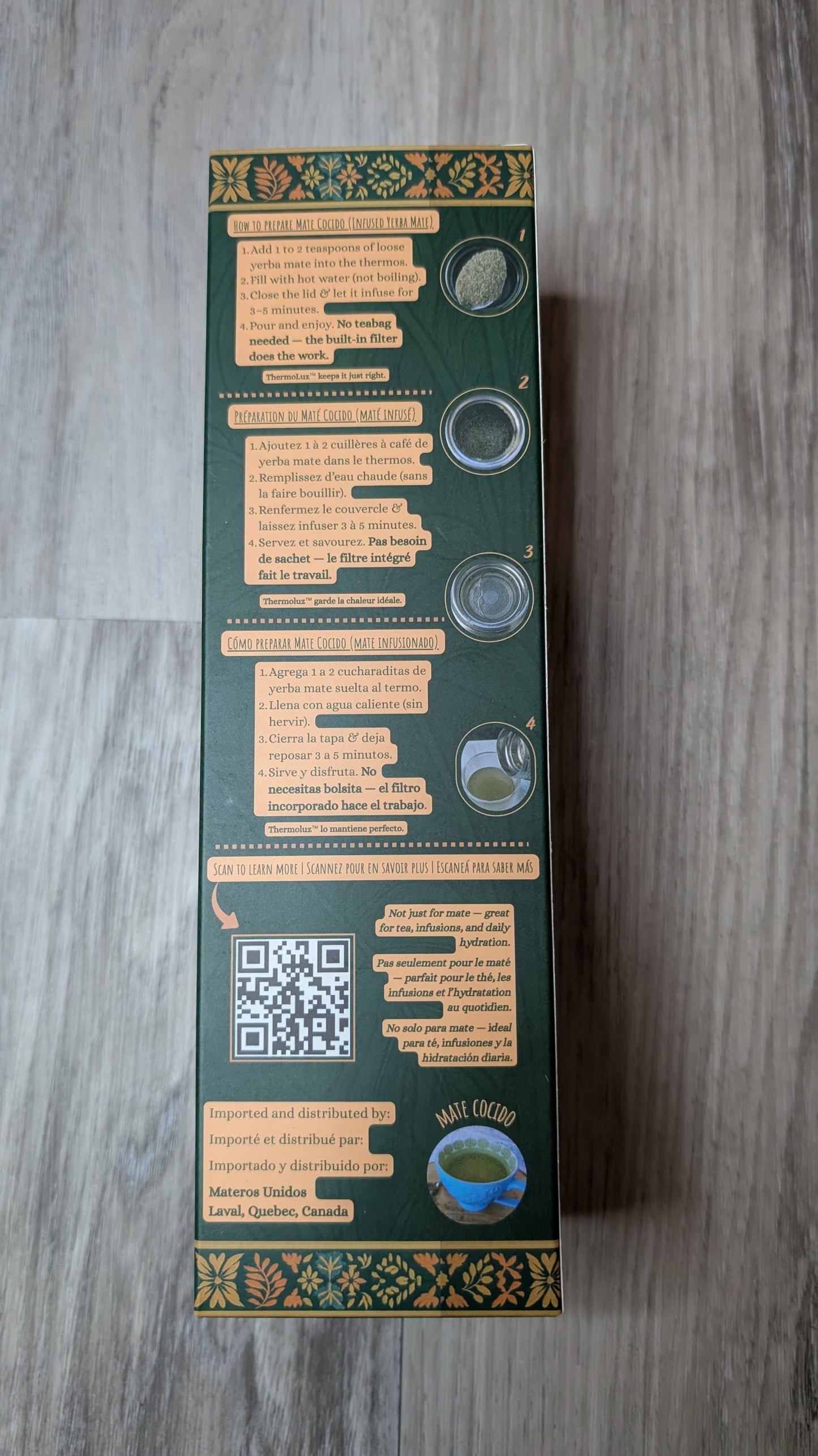 ThermoLuz™ - Smart LED Thermos for Mate & More